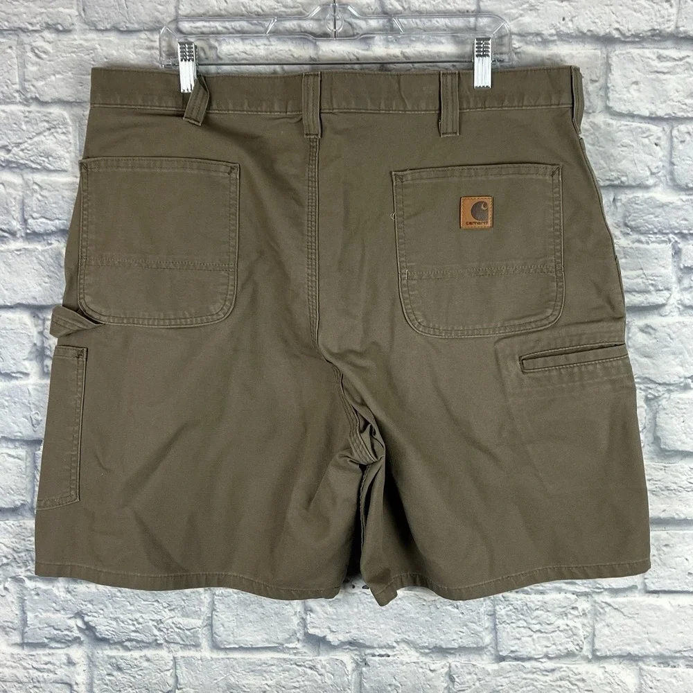 Vintage Carhartt Men B144‎ LBR Shorts Canvas Carpenter Utility Workwear Size 40